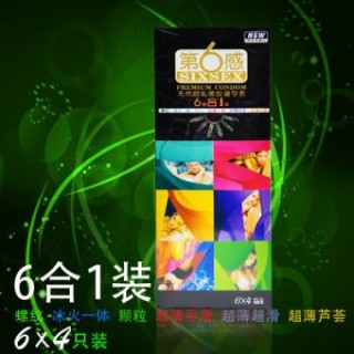 第6感 6合1 六合一避孕套6X4 24只装