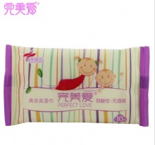 【情趣用品】完美爱10片装护肤洁柔湿巾清凉舒爽保湿滋润10片装