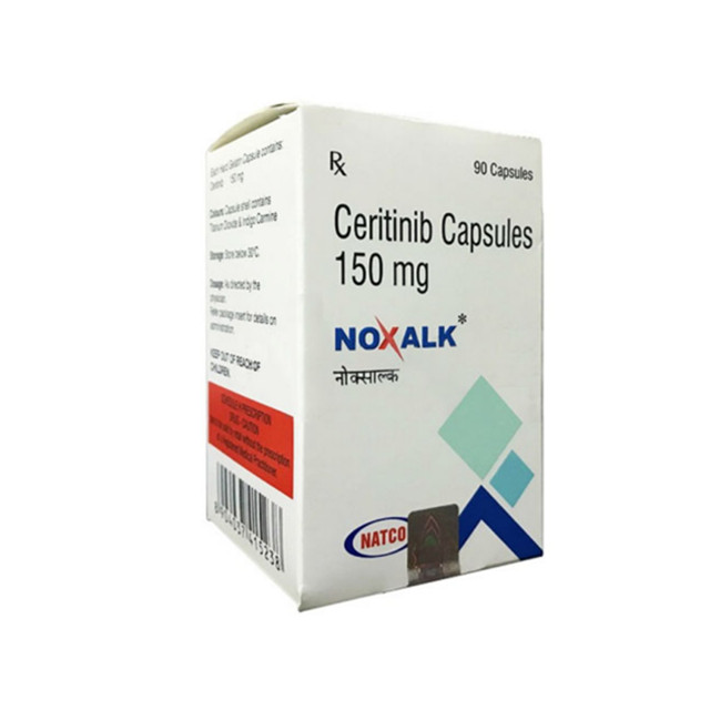 塞瑞替尼(赞可达,378)150mg*90粒Noxalk(Ceritinib)(印度NATCO)【肺癌】
