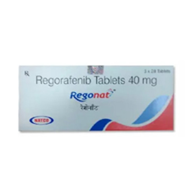 瑞戈非尼(拜万戈)40mg*28片Regonat(Regorafenib)(印度NATCO)【胃癌,肠癌,肝癌】