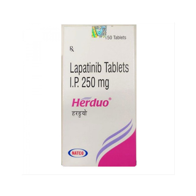 泰立沙(拉帕替尼)250mg*150片Herduo(Lapatinib)(印度Natco)【乳腺癌】